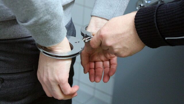 man being handcuffed